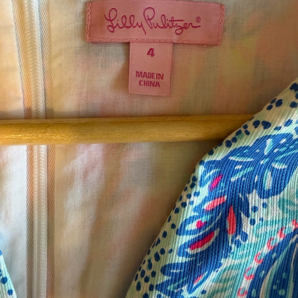 Lilly Pulitzer Fallon shift dress palm beach coral size 4 - Picture 7 of 7